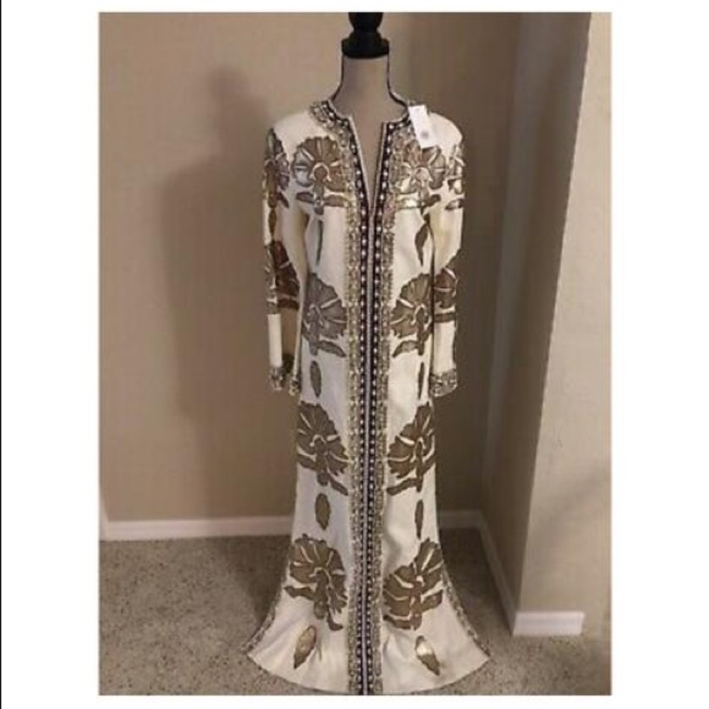 Tory Burch Skye Kaftan Dress- Pre-Fall 2017 - Size 2 NWT- Formal Gown Wedding